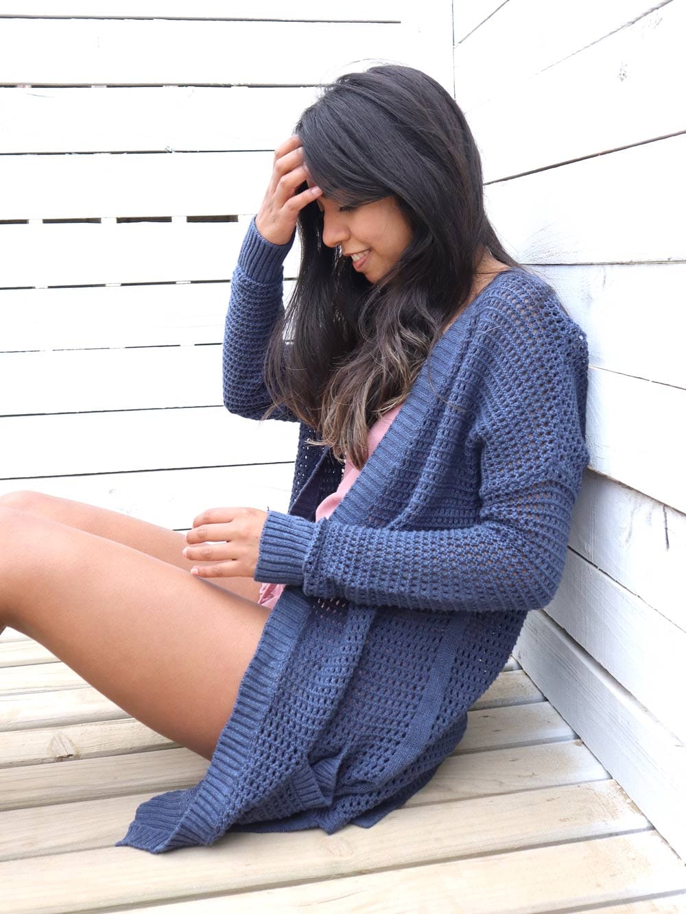 Cardigan Tejido Largo · Talla L