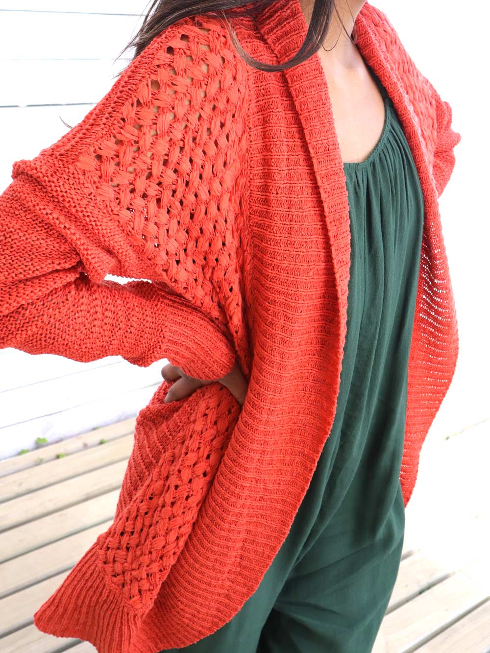 Cardigan de Punto Calado