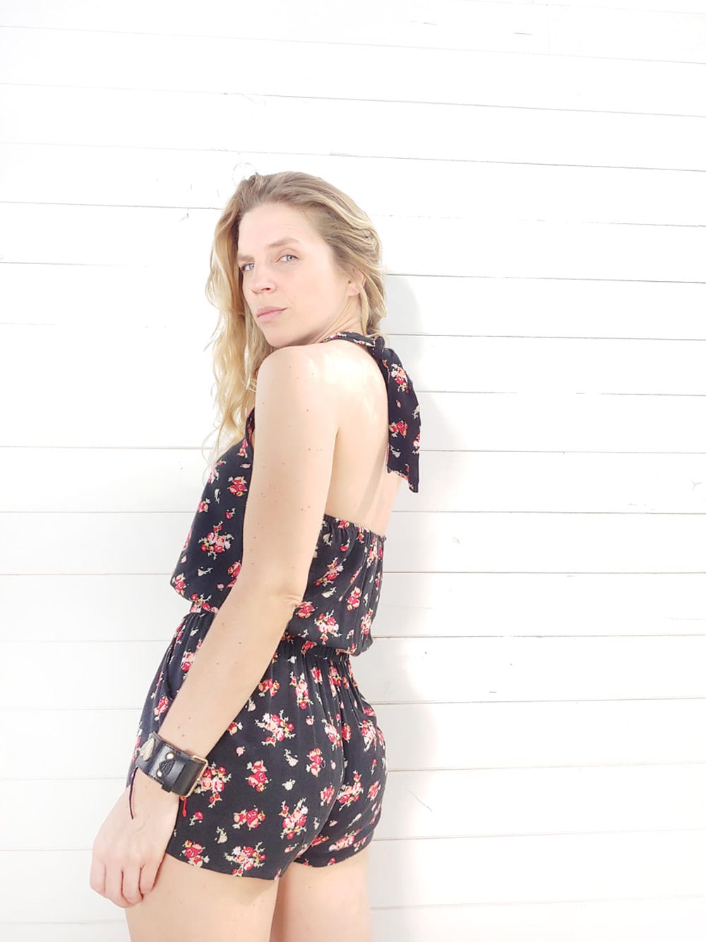 Enterito Floral Cuello Halter