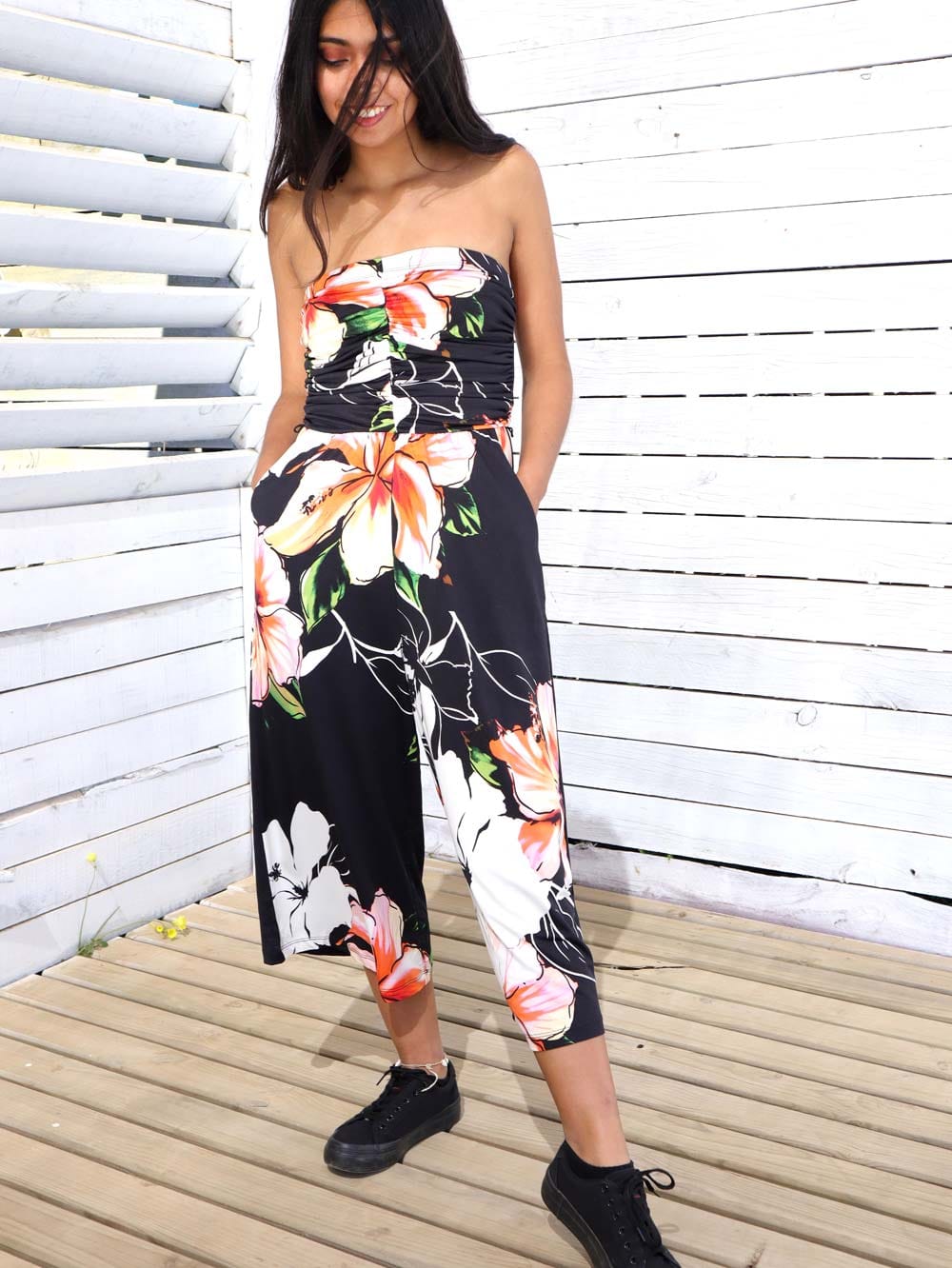 Enterito Strapless Floral