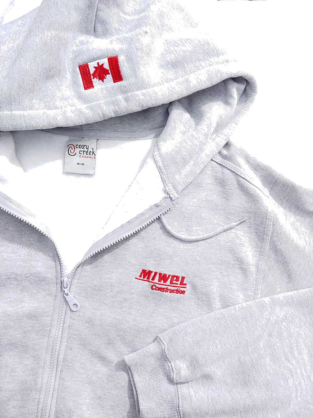 Poleron-con-gorro-gris-con-cierre-Canada-Miwel-Construction-03_