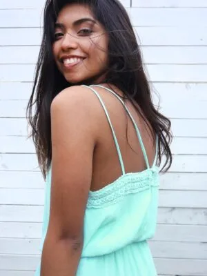 <strong>Charlotte Russe</strong> Enterito Veraniego con Crochet<br> <strong>Muj XS/S</strong>