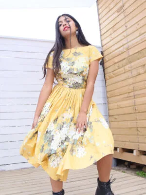 <strong>Natlynn</strong> Vestido Vintage Estampado Floral<br> <strong>Muj XS</strong>